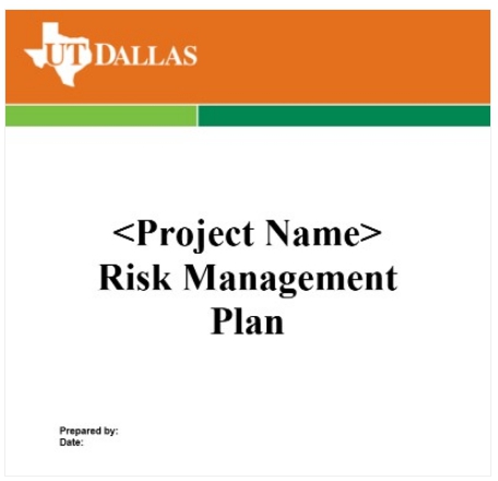 3. Generic risk management plan
