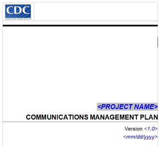 1. CDC communication plan template