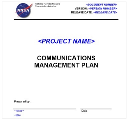 3. NASA communication plan template